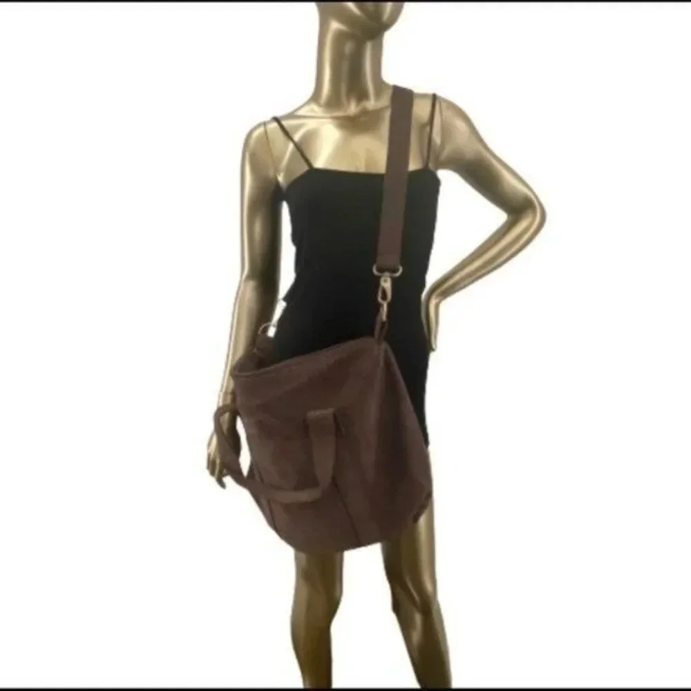 Lalla Marrakech Chocolate Leather Convertible Shoulder Bag